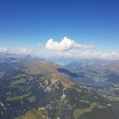 Flugwegposition um 13:02:12: Aufgenommen in der Nähe von Albula, Schweiz in 2967 Meter
